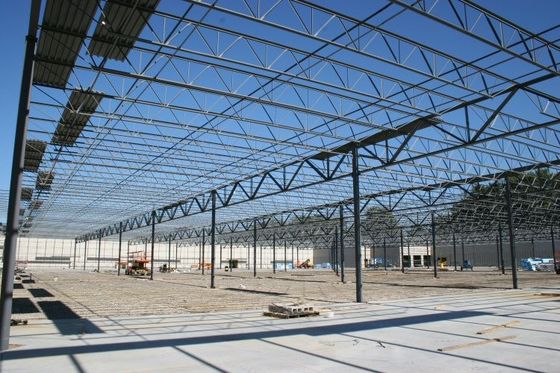 Truss Atap Struktural Gudang Baja Bangunan Fabrikasi Truss Baja