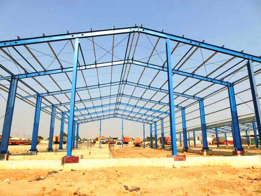 Struktur Rumah Pabrikan Baja Bahan Bangunan Gudang Struktur Rangka Baja Ringan