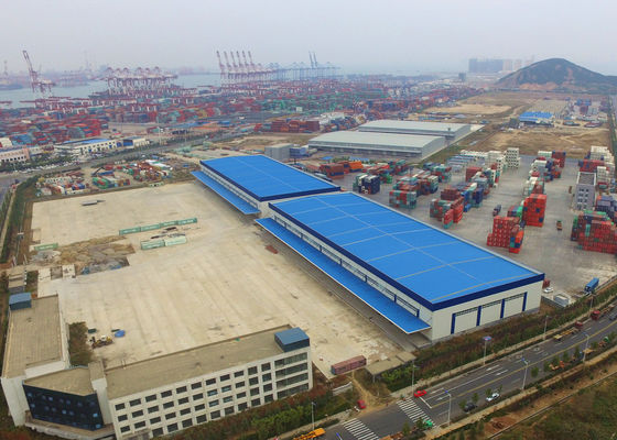 Steel Cladding Q345 Logistik Bangunan Logam Pracetak