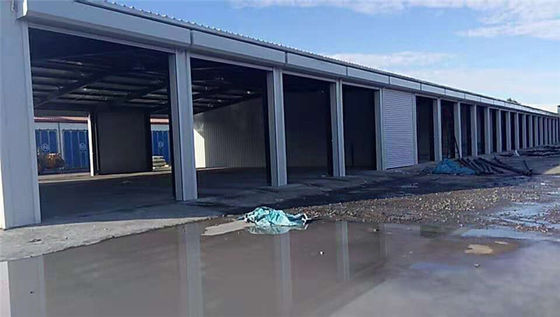 Bangunan prefab H Bagian Steel Metal Workshop Untuk Penyimpanan