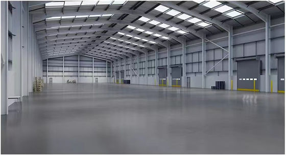 Prefab Steel Structure Warehouse Workshop dengan Spans Besar