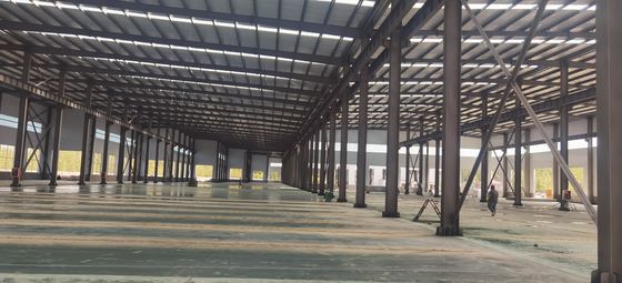 Struktur baja gudang baja komersial / bangunan logam / gudang struktur baja