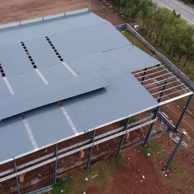 Low Cost Metal Frame Prefabrikasi Struktur Baja Gudang
