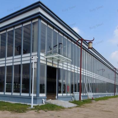 Gudang Kendaraan Baja Prefabrikasi dengan Mezzanine