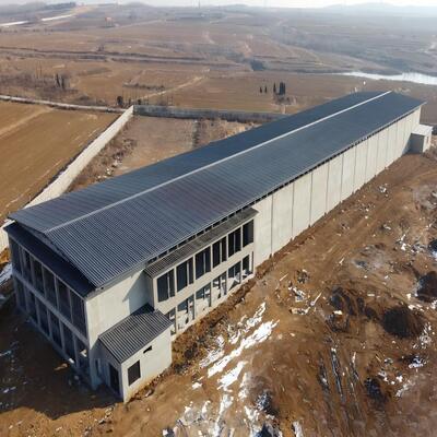 Rumah Baja Prefabrikasi Coop Ayam Bangunan Baja Ladang Struktur Baja Rumah Ayam