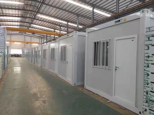 Rumah Kontainer Prefab Galvanis dengan Panel Wol Kaca
