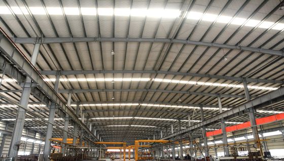 Prefab Steel Structure Warehouse Workshop dengan Spans Besar