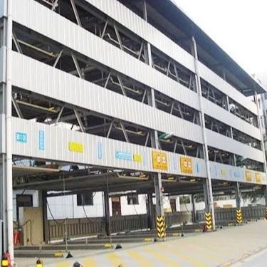 Multi-Lantai Besar Span Prefab Baja Parkir Struktur Q235B Q355B