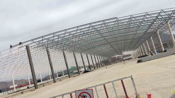 Kanopi Rangka Ruang Baja Pracetak untuk Gardu Tol
