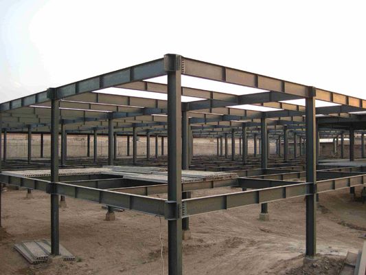 Struktur baja ringan prefabrikasi industri Gedung gudang Bagian H Konstruksi Diproduksi oleh Cina