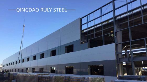 Large Span Customized Industrial Factory Shed Lokakarya Struktur Baja Prefabrikasi