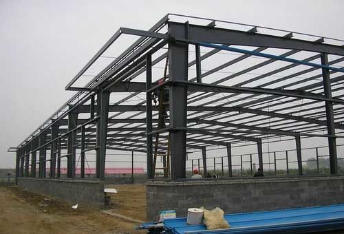 Pabrik Cina Membuat Prefab Workshop Portal Frame Konstruksi Dengan Biaya Rendah Untuk Penyimpanan