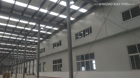 Pabrik Cina Membuat Prefab Workshop Portal Frame Konstruksi Dengan Biaya Rendah Untuk Penyimpanan