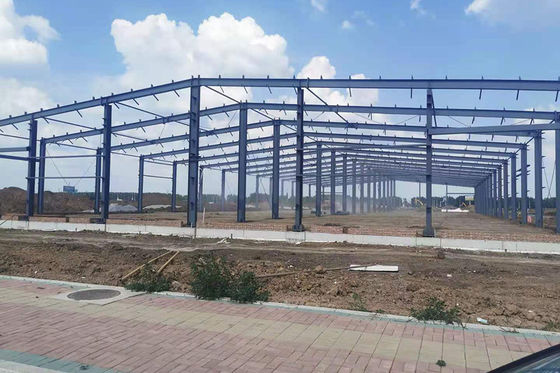 Pabrik Cina Membuat Prefab Workshop Portal Frame Konstruksi Dengan Biaya Rendah Untuk Penyimpanan