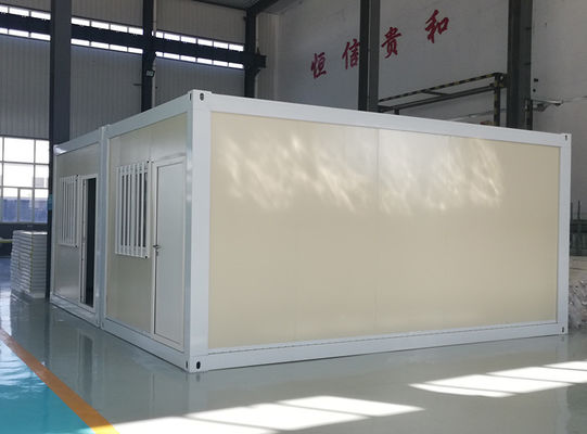 Rumah Kontainer Prefabrikasi Baja Galvanis tahan api 25 Tahun Hidup