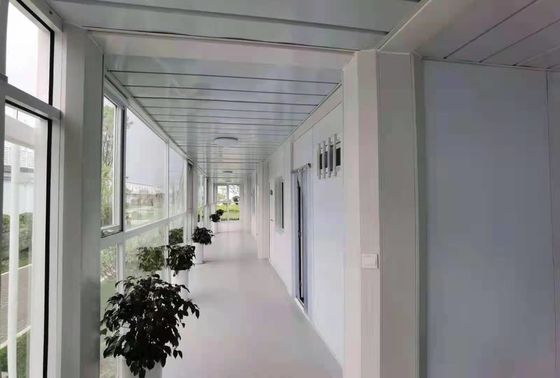 Rumah Kontainer Prefabrikasi Baja Galvanis tahan api 25 Tahun Hidup