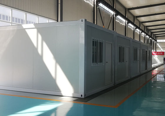 Rumah Kontainer Prefabrikasi Baja Galvanis tahan api 25 Tahun Hidup