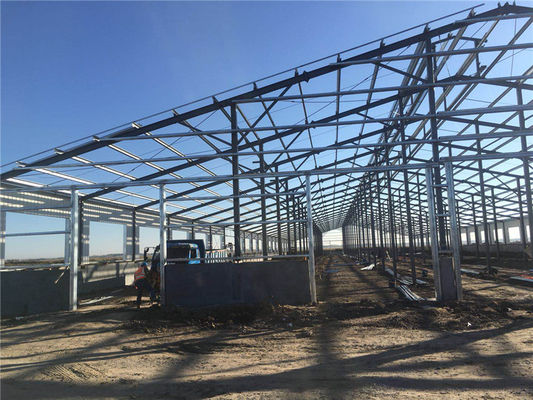 Kualitas Tinggi Besar Span Galvanized Frame Customizable Steel Struktur Workshop
