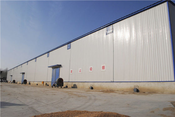 Prefab Steel Structure Warehouse Workshop dengan Spans Besar