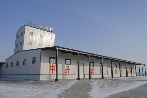 Portal Frame Modern Prefab Workshop Tingkat tinggi kustomisasi Konstruksi dimaksudkan untuk Deposit