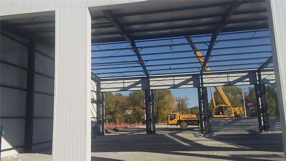 Bangunan prefab H Bagian Steel Metal Workshop Untuk Penyimpanan