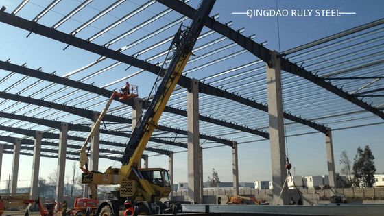 Portal Frame Modern Prefab Workshop Tingkat tinggi kustomisasi Konstruksi dimaksudkan untuk Deposit
