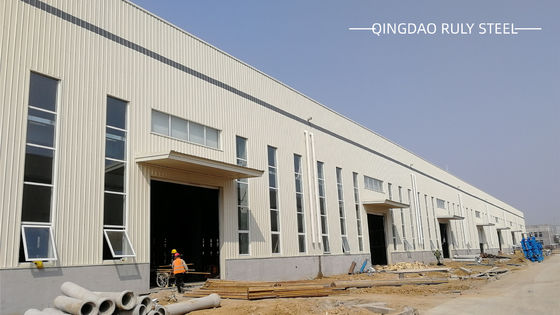 Stabil Desain Teknik Profesional Rumah Prefabrikasi Struktur Baja Kerangka Bangunan Lokakarya