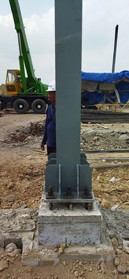 Bengkel Struktur Baja Prefabrikasi Bentang Lebar Mudah Dirakit dengan Derek