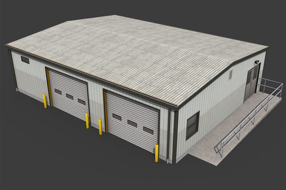 Portal Frame Modern Prefab Workshop Tingkat tinggi kustomisasi Konstruksi dimaksudkan untuk Deposit