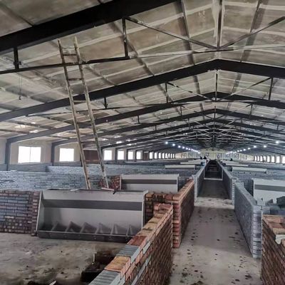 Bangun cepat Bangun prefab Metal Shed Struktur baja logam Workshop tahan gempa