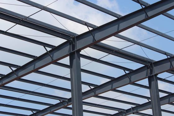 Fast Install Steel Frame Light Weight Pre-Massed Portal Frame Bangunan Komersial Steel Struktur Workshop
