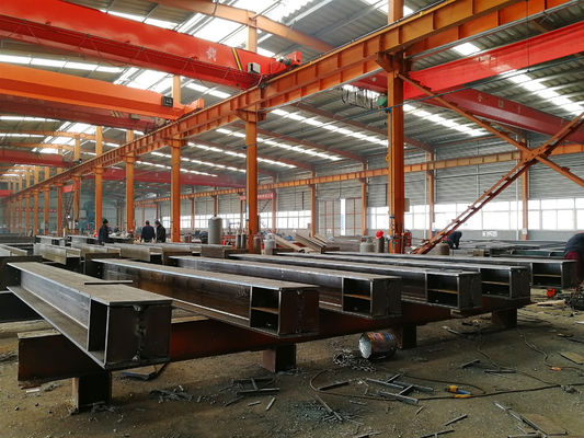 Stabil Desain Teknik Profesional Rumah Prefabrikasi Struktur Baja Kerangka Bangunan Lokakarya