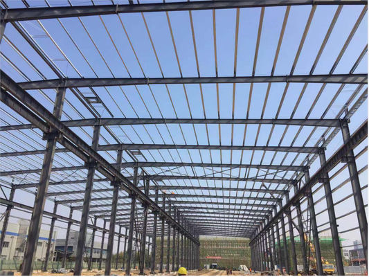 Hapus Bentang 36m Prefab Struktur Baja Hangar Bengkel Rangka Baja Bangunan