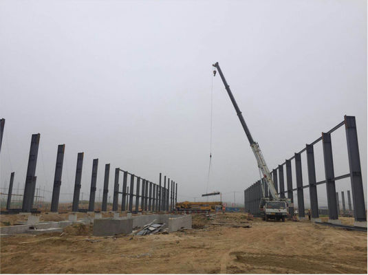 Hapus Bentang 36m Prefab Struktur Baja Hangar Bengkel Rangka Baja Bangunan