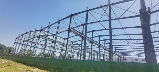 Hot Sale Prefabrikasi Baja Bengkel Bangunan Logam Galvanis Portal Frame Konstruksi Penyimpanan