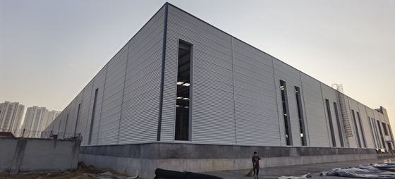 Bangunan Konstruksi Baja Ekonomi Galvanis Digulung Panas H Bagian Bagian Frame Prefabrikasi Gudang