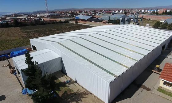 Portal Frame Modern Prefab Workshop Tingkat tinggi kustomisasi Konstruksi dimaksudkan untuk Deposit