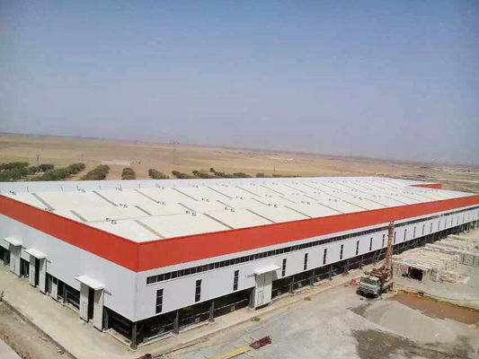 Prefab Steel Structure Warehouse Workshop untuk penyimpanan industri