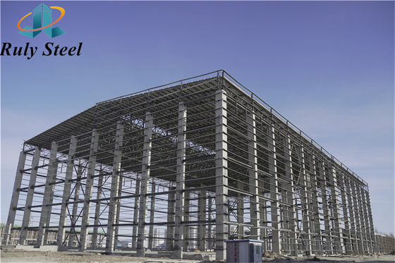 Metal Prefab Steel Struktur Pabrikasi Untuk Gedung Gudang