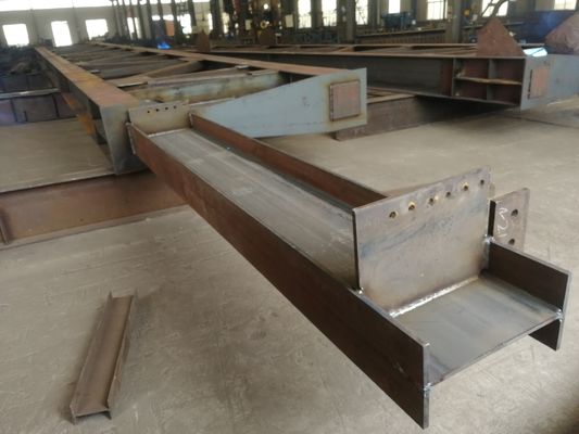 Tinggi Kekuatan Prefabrikasi Struktur baja Fabrikasi H Balok Dicat / Galvanized