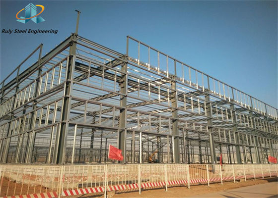 Cement Warehouse Ruang Besar Struktur Baja Prefabrikasi Bangunan Bahan Konstruksi Lokakarya Logam Prefabrikasi