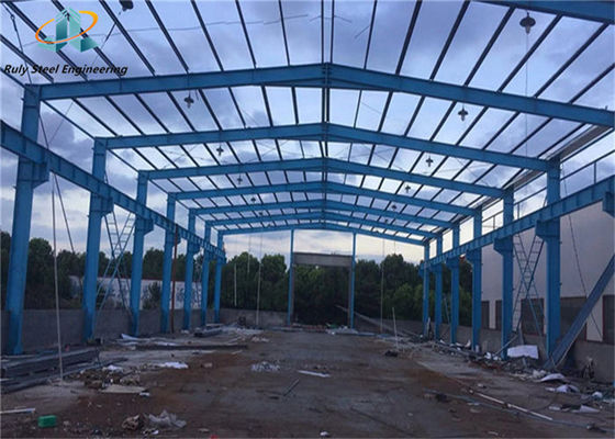 Desain Bebas Bangunan Struktur Baja Prefabrikasi Bahan Bangunan Gudang Besar Span Bangunan Logam Prefabrikasi
