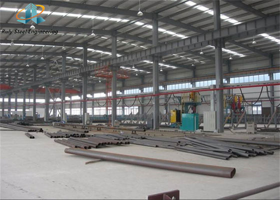 Desain Bebas Bangunan Struktur Baja Prefabrikasi Bahan Bangunan Gudang Besar Span Bangunan Logam Prefabrikasi