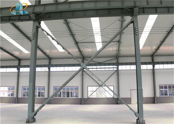 Kualitas tinggi Prefabrikasi Struktur Baja Bangunan Konstruksi Multi Story Besar Span Lokakarya Cold Storage Metal Shed