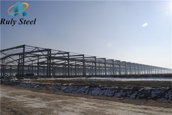 Konstruksi Struktur Baja Prefabrikasi Industri Modular Supply Steel Fabrication Workshop