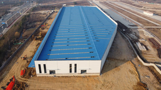 Q235B Bangunan Struktur Baja Konstruksi Baja Prefabrikasi Dengan Panel Isolasi