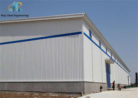 Profesional Ekonomi Dirancang Prefabrikasi Fabrikasi Industri Besar Span Portal Frame Crane Workshop