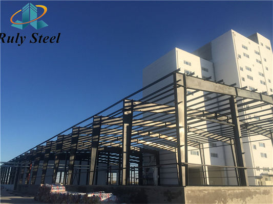 Konstruksi Logam Galvanis Prefabrikasi Bagian H Q235 Bangunan Struktur Baja/Shed/Lagen/Workshop