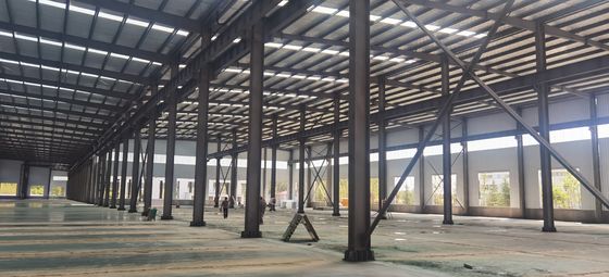 Kerangka baja untuk struktur baja Bangunan gudang pabrik prefab bengkel gudang struktur baja