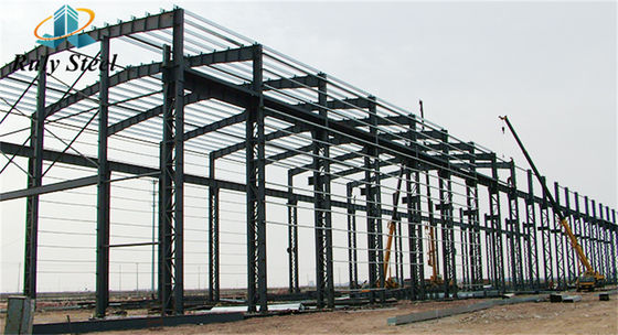 Prefab Steel Structure Warehouse Workshop dengan Balok Bagian H